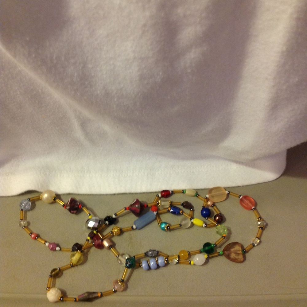 JEWELRY SALE ... HandCrafted Bead Soup Long Necklace about 30"  ...… x2